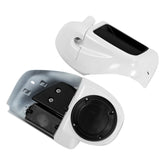 HR3 Salt Pearl & Black Tempest Vented Lower Fairing Kit With 6.5" Speaker Pods For Harley Touring models 2014-2024